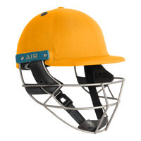 Shrey Masterclass Air 2.0 Titanium-Yellow Cricket Helmet
