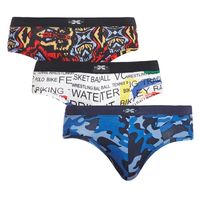 BODYX Pack Of 3 Briefs In Assorted Prints