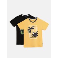 Lil Tomatoes Boys Combo T-Shirt With A Surprise Gift (pack Of 2) - Black