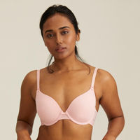 Nykd by Nykaa Breathe Cotton Padded Wired T-Shirt Bra 3/4th Coverage - Pink NYB001