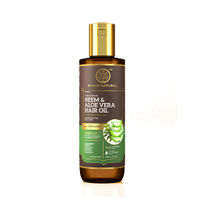 Khadi Natural Neem & Aloevera With Wheat Germ Hair Oil - Powered Botanics