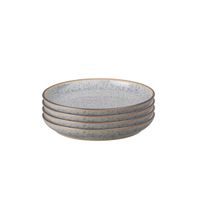 Denby Studio Grey Small Coupe Plate (set Of 4)