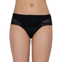 Triumph Beauty-Full Idol Seamless Low Rise Hipster Brief - Black