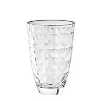 Vidivi Crystal Clear High Brilliance Glass Carre Flower Vase Small Made In Italy