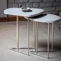 Living With Elan Vienna Tall End Table - Chrome Finish