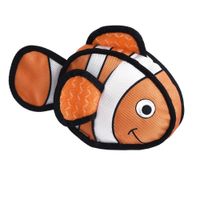 Heads Up For Tails Toughies Clownfish Dog Toy Made from Recycled Cotton