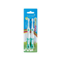Brushbaby Plastic First Brush (Pack of 2) - Multi-Color