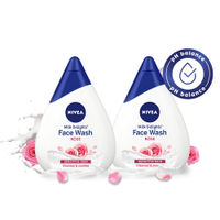 NIVEA Milk Delights Caring Rosewater Face Wash Pack Of 2