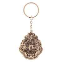 EFG Store Harry Potter Hogwarts Crest Gold Keychain