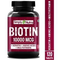 Simply Nutra Biotin 10000mcg Tablets