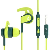 boAt BassHeads 242 N Wired Earphones with Sports Fit, Stretch Resistance & IPX4 (Neon Green)
