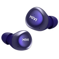 Mivi Duopods M40 TWS Bluetooth Earphones with Studio Sound, Powerful Bass, 24 Hours of Battery- Blue