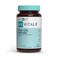 HealthKart HK Vitals Fish Oil Capsules 1000mg Omega3 with 180mg EPA and 120mg DHA