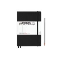 Leuchtturm1917 Medium A5-Size Hard Cover Notebook (Dotted) - Black