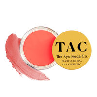 TAC - The Ayurveda Co. Lip And Cheek Tint, Shea Butter Lip Stain (Beet Mighty Pink)