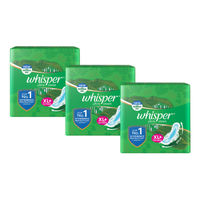 Whisper Ultra Clean Sanitary Pads For Women Xl+ 50 Pads Pack Of 3