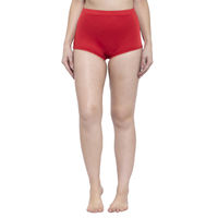 Cukoo Women High Waist Bikini Bottoms - Red