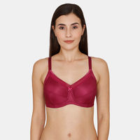 Zivame Double Layered Wired Full Coverage Supper Support Bra - Purple