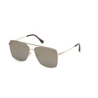 Tom Ford FT0651 60 28c Iconic Beveled Shapes In Premium Metal Sunglasses