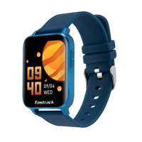 Fastrack Reflex Curv Smart Watch With Silicone Blue Strap
