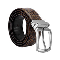 Park Avenue Accessories Black & Brown Leather Belts