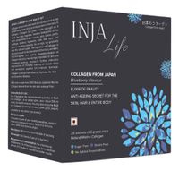 INJA Life Japanese Collagen- with Vit C- Glutathione- Glucosamine - Blueberry Flavour