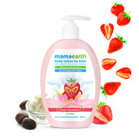 Mamaearth Super Strawberry Body Lotion & Cream For Kids With Strawberry & Shea Butter