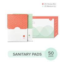 Nua Ultra Thin Sanitary Pads Bulk Pack Heavy Flow & Medium - Pack of 50
