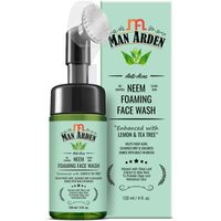 Man Arden Anti-Acne Neem Foaming Face Wash with Built-in Brush