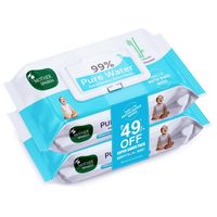 Mother Sparsh 99 % Pure Water Unscented Baby Wipes Pack Of 2
