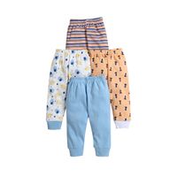 Bumzee Blue & Orange Printed Pajamas For Baby Boys (Pack of 4)