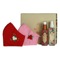 Ohria Royal Ayurveda Rose Collection with Mask (with Facial Mist- Shower Oil and Cotton Face Mask)