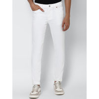 American Eagle White Solid Jeans