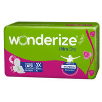 Wonderize Ultra Dry (XL) - 30 Sanitary Pads with Antibacterial Protection And Rash Free Technology
