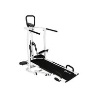 PowerMax Fitness Mft-410 Manual Treadmill With 4 In 1 - Jogger, Stepper, Twister And Push Up Bar