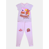 Napchief Peppa Pig Organic Cotton Lilac Pajama Set Girls - Pink