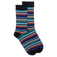 LINDBERGH Blue Striped High Socks