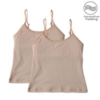 Adira Pack Of 2 Starter Camisole - Padded - Nude