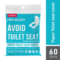 Peebuddy Disposable Toilet Seat Cover - 60 Pcs