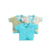 Bumzee Front Open Half Sleeves Baby Jablas (pack Of 3) - Multi-Color