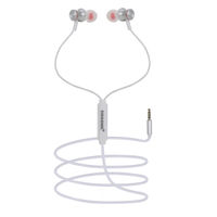 Swagme 12mm Copper Bass IE008 in-Ear Wired Earphones with Mic (White)