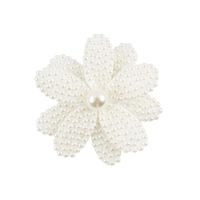 Arendelle Pearl Flower Hair Clip - White (Free Size)