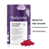 Be Bodywise 5000 mcg Biotin Gummies for Healthy Hair With Added Zinc & Multivitamins