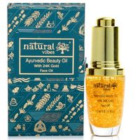 Natural Vibes Gold Beauty Face Oil / Serum - Elixir For Face Lips Neck and Peaceful Sleep
