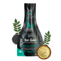 Nat Habit Curry Sesame FRESH Hair Mask (NutriMask) - Anti-Greying, Conditioning, Frizz, 15 Herbs