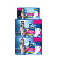 Stayfree Secure Cottony Soft Extra Large (XL) Sanitary Napkin Pads With Wings For Women, Pack Of 100