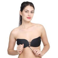 Quttos New Definition Of Freedom Stick on Pushup Bra - Black