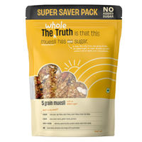 The Whole Truth - No Added Sugar Breakfast Muesli - 5 Grain Muesli - Super Saver Pack