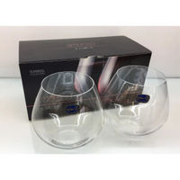 Bohemia Crystal Amoroso Stemless Red Wine Glass Set, 580ml, Set Of 2, Transparent