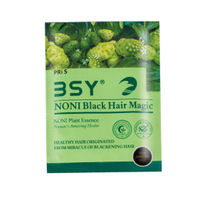BSY Noni Black Hair Magic - Hair Dye Shampoo (20ml x 10 Sachets)